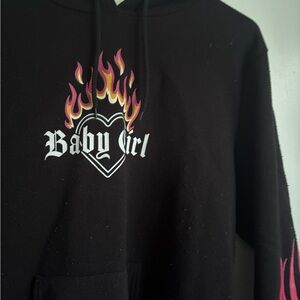 Black baby girl hoodie